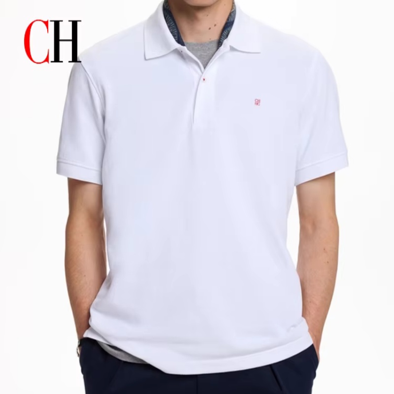 Polo Shirt Pique - CH Men's Basic Polo Shirt Short