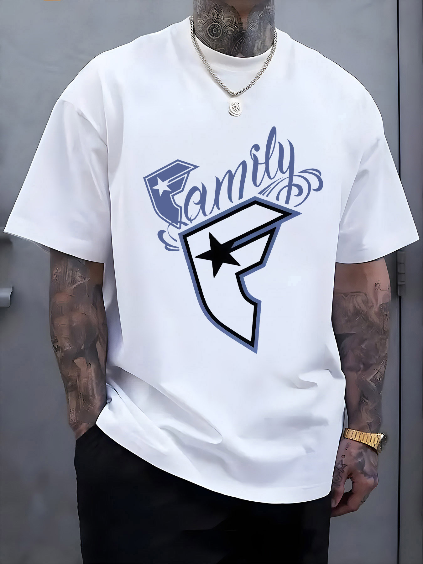 Men's Casual T-Shirt Family Gr – Tee Graphic Print Bewertung und Preis