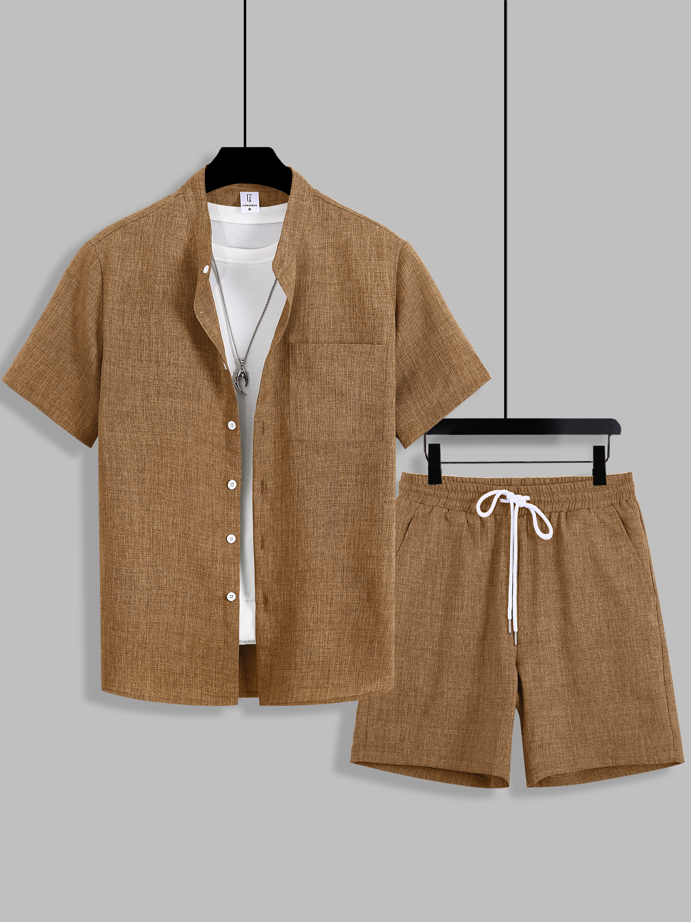 Summer Men's Cotton Linen Text – Linen Shirt Breathable Bewertung und Preis