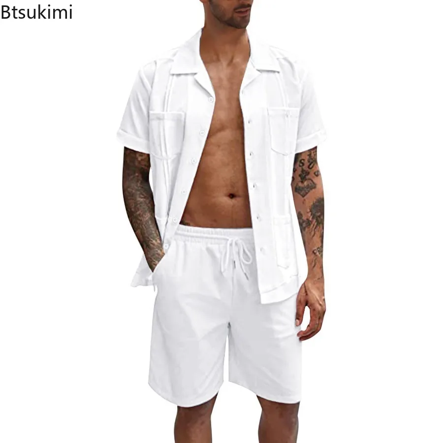 New Men's Summer Casual Sport  – Short Linen Drawstring Bewertung und Preis