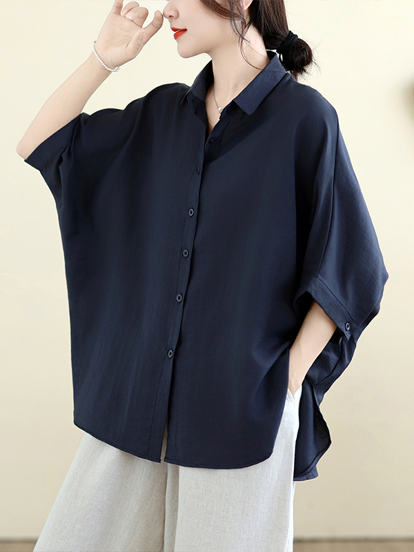 Loose Fit Cotton Linen Batwing – Linen Shirt Breathable Bewertung und Preis