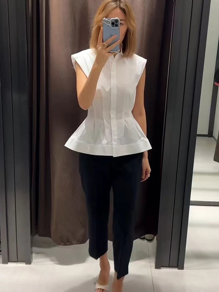 Women Casual Sleeveless Slim S – Shirt Camp Collar Bewertung und Preis