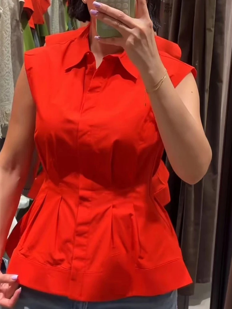 Women Casual Sleeveless Slim S – Shirt Camp Collar Bewertung und Preis