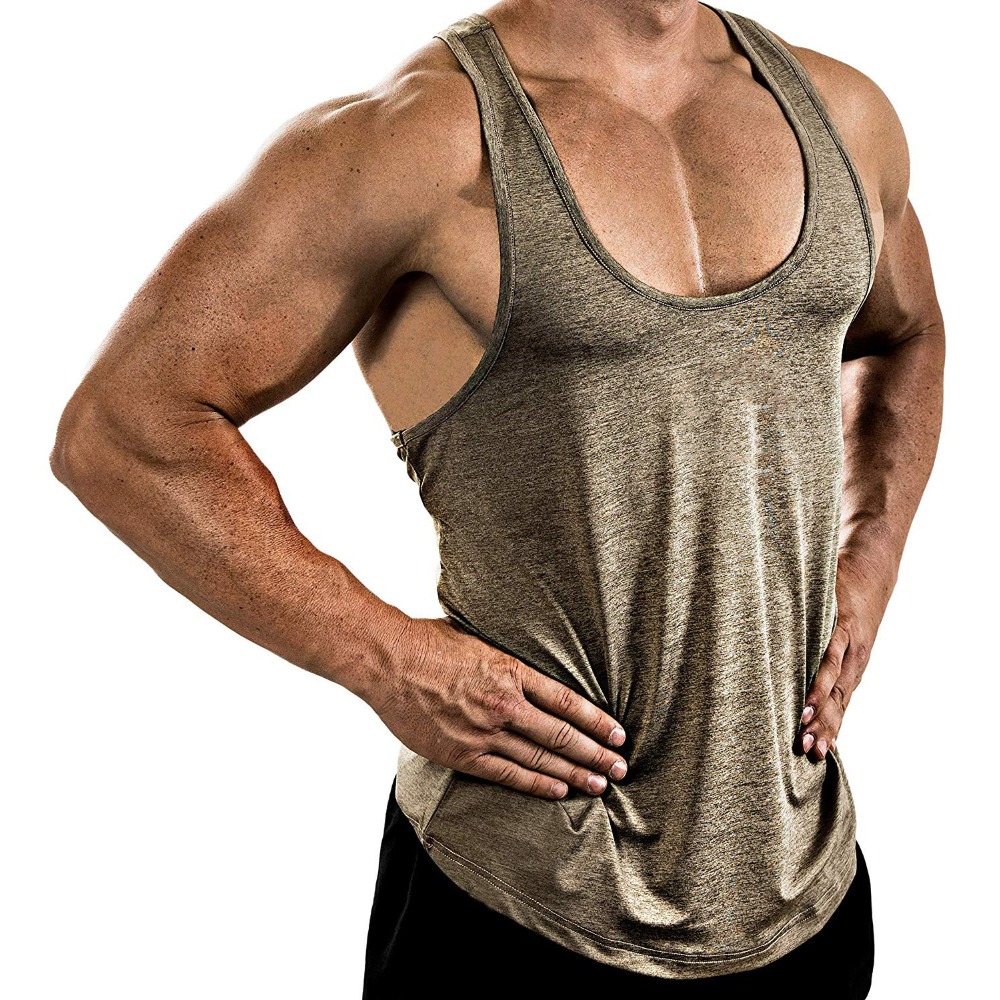 Men's Fitness Solid Color V-Ne – Tank Top Muscle Bewertung und Preis