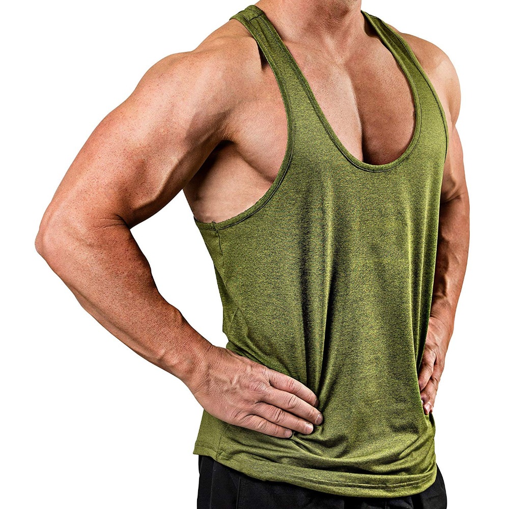 Men's Fitness Solid Color V-Ne – Tank Top Muscle Bewertung und Preis