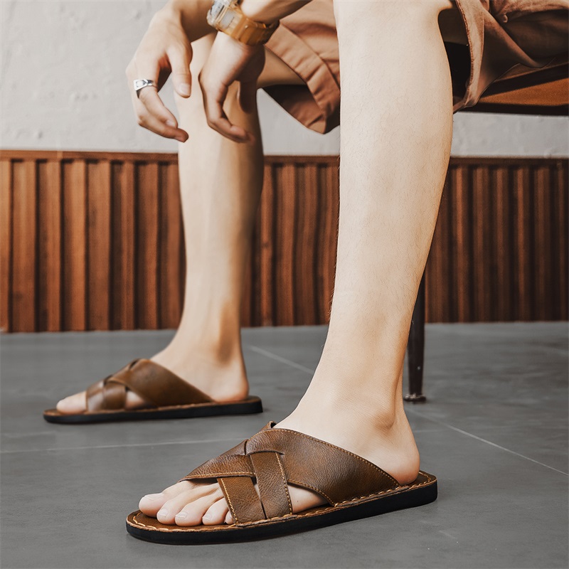 Genuine Leather Men Casual San – Flip Flop Leather Men Bewertung und Preis