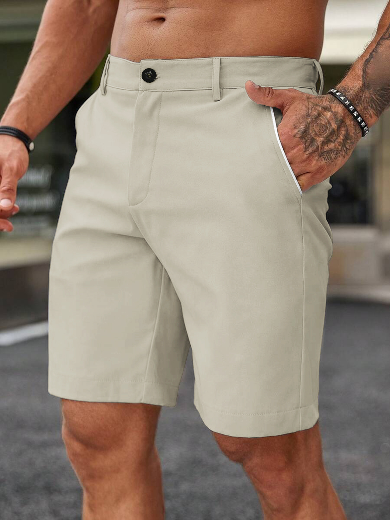 Men Fashion Slim Fit Chino Sho – Shorts Chino Slim Bewertung und Preis