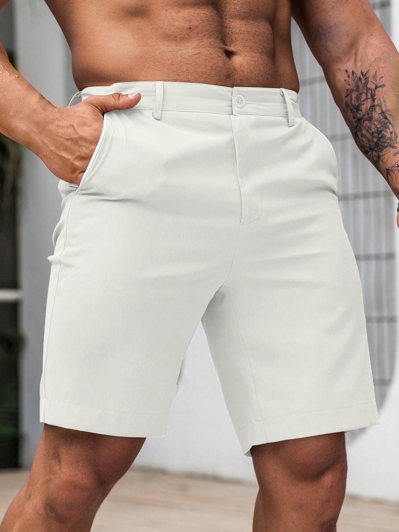 Men's Solid Chino Casual Short – Shorts Chino Slim Bewertung und Preis