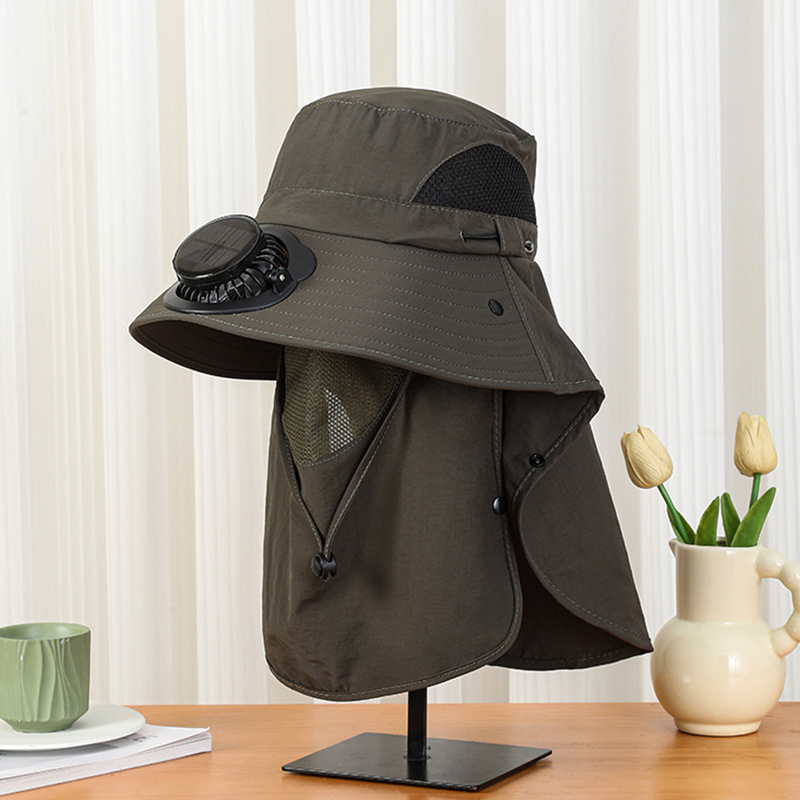 Men Solar Fan Hat Wide Brim UP – Bucket Hat Straw Bewertung und Preis