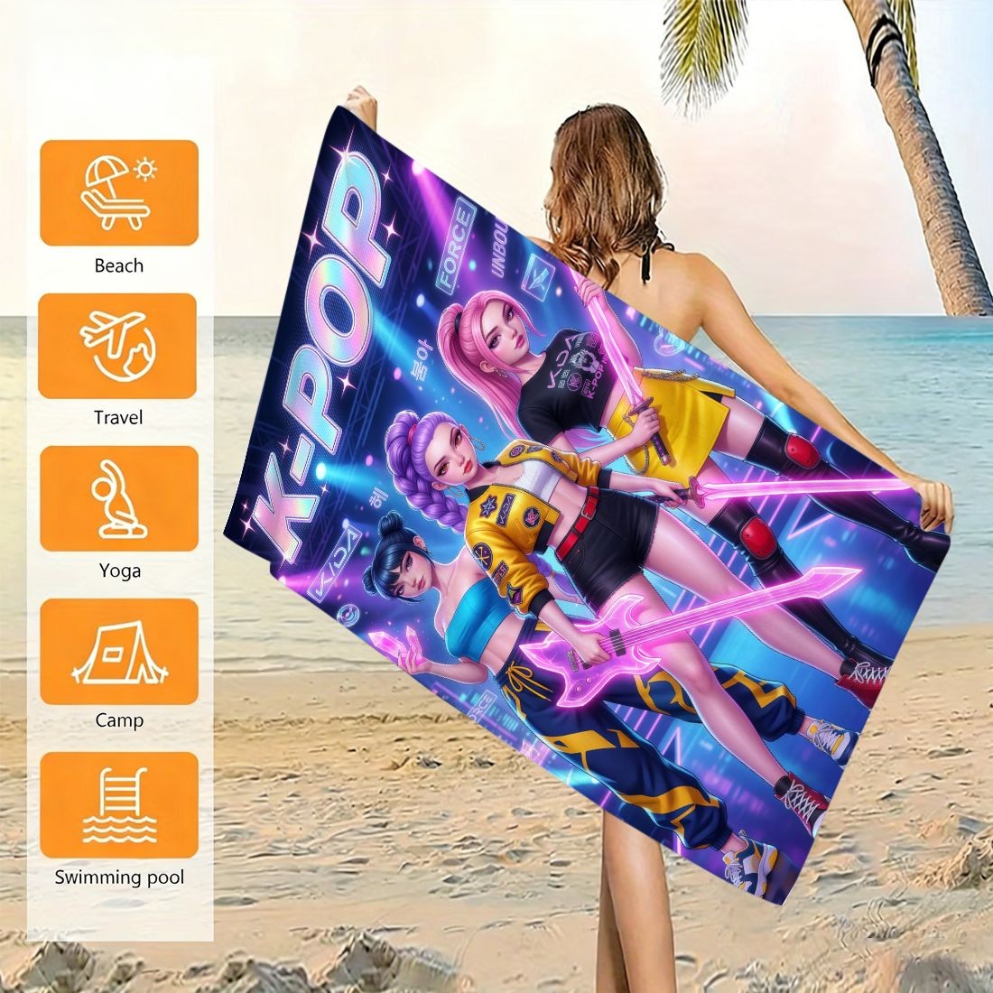 K-Pop Idol Print Large Size Be – Beach Towel Large Bewertung und Preis