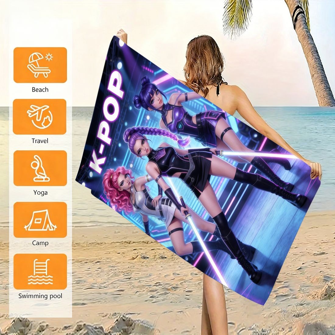 K-Pop Idol Print Large Size Be – Beach Towel Large Bewertung und Preis