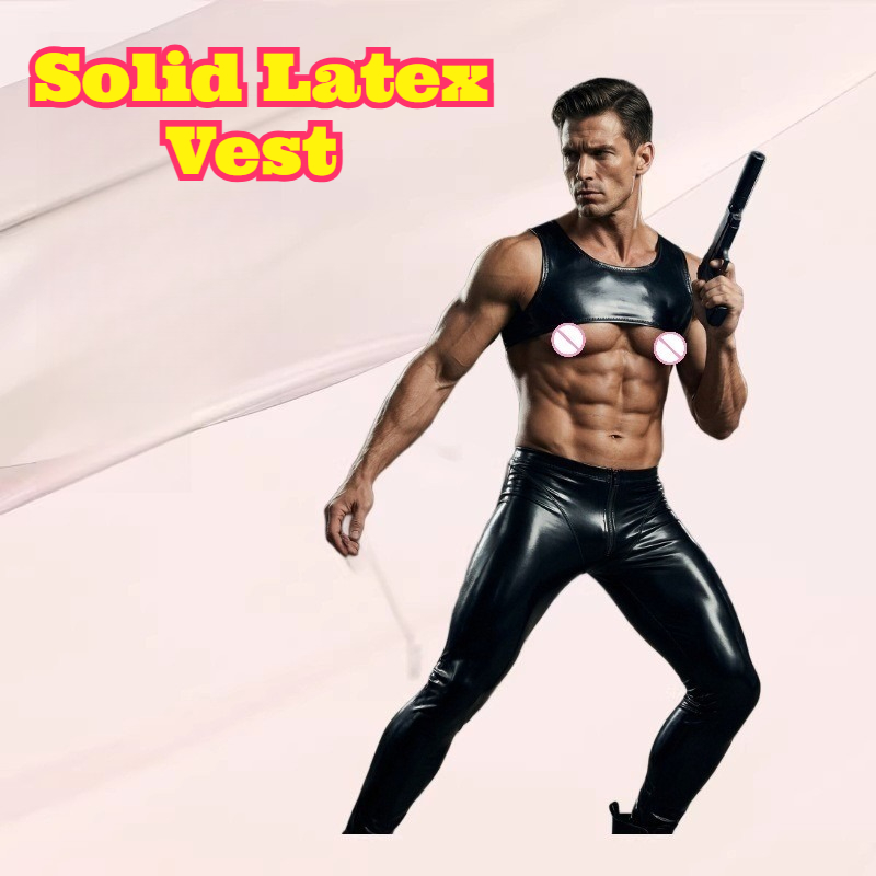 Solid Latex Vest Tight Short T – Tank Top Muscle Bewertung und Preis