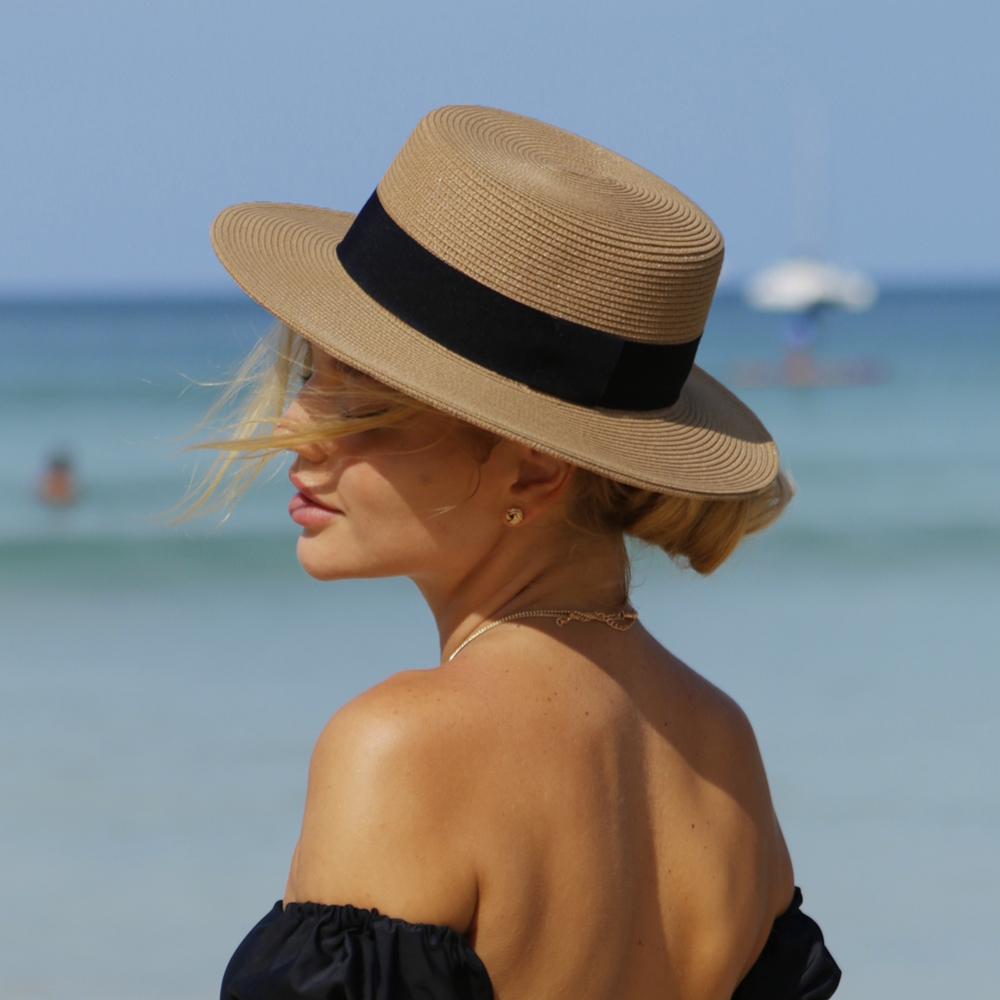 Unisex Flat Top Boater Sun Hat – Bucket Hat Straw Bewertung und Preis