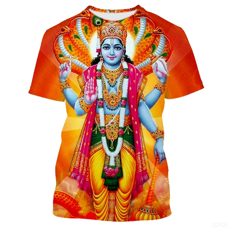 Summer Fashion Indian Deities  – Tee Graphic Print Bewertung und Preis
