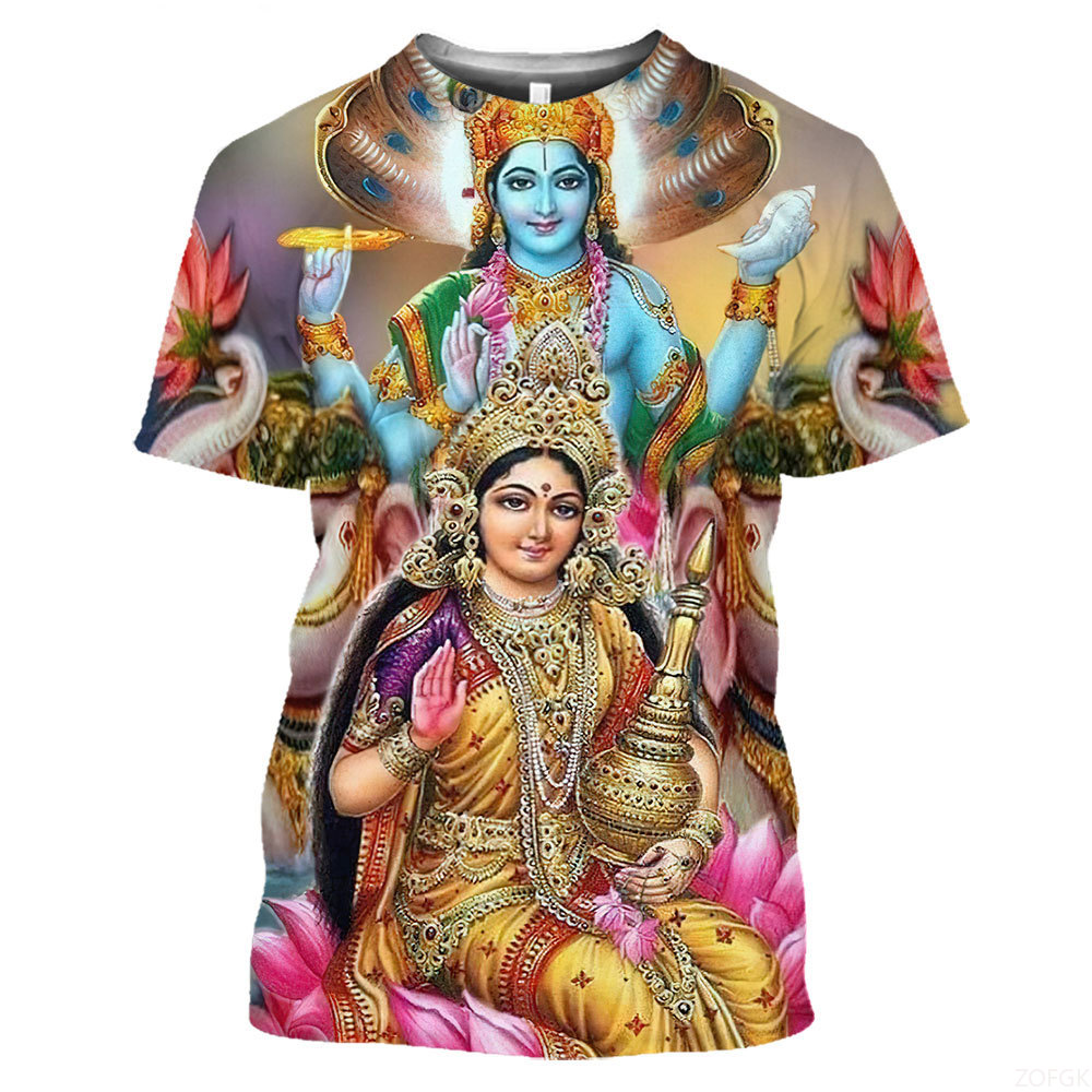 Summer Fashion Indian Deities  – Tee Graphic Print Bewertung und Preis