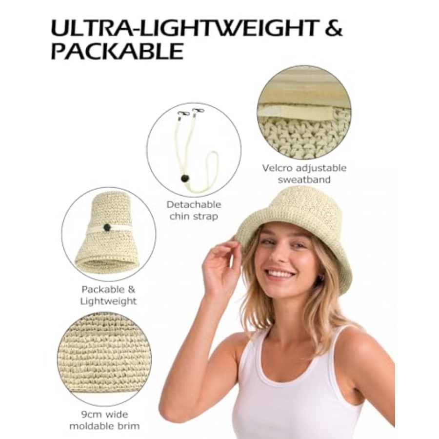 Zylioo XL Straw Bucket Hats, L – Packable Hat Nylon Bewertung und Preis