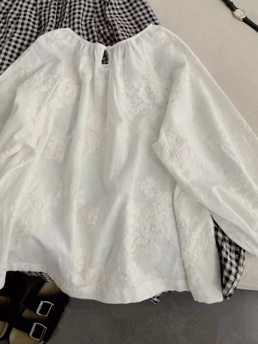 Summer New Heavy Embroidery Li – Linen Shirt Breathable Bewertung und Preis