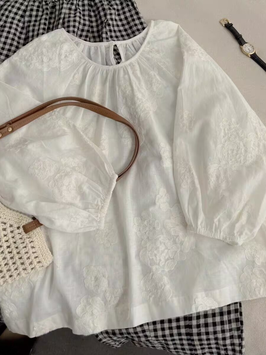 Summer New Heavy Embroidery Li – Linen Shirt Breathable Bewertung und Preis