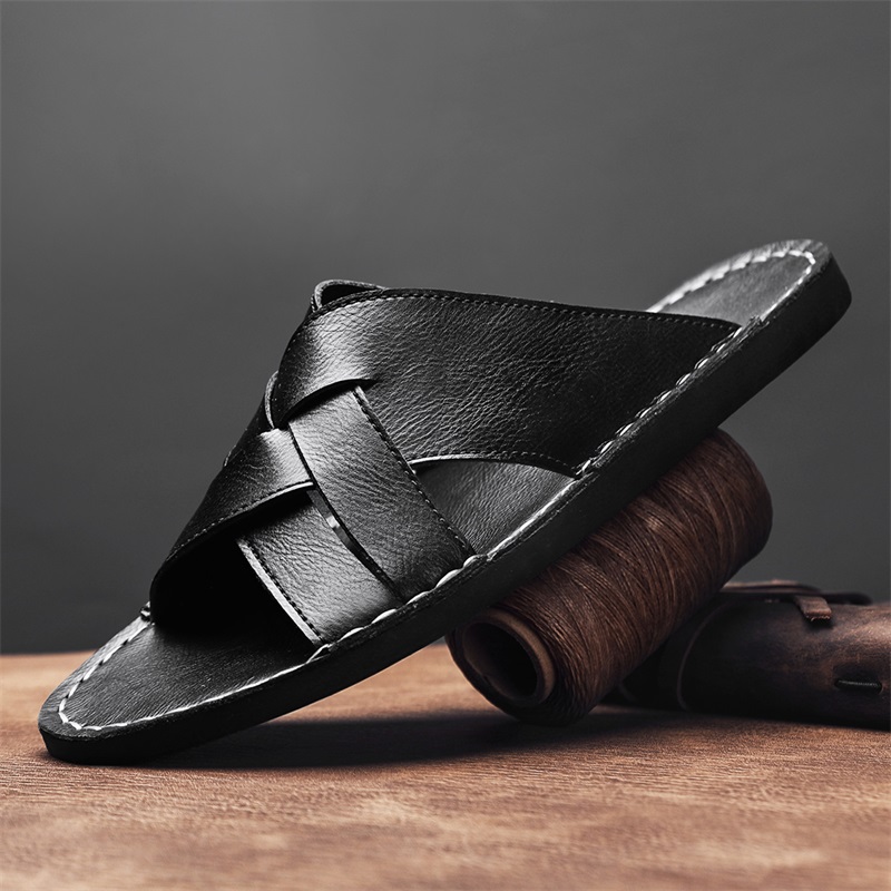 Fashion Genuine Leather Men Sl – Flip Flop Leather Men Bewertung und Preis