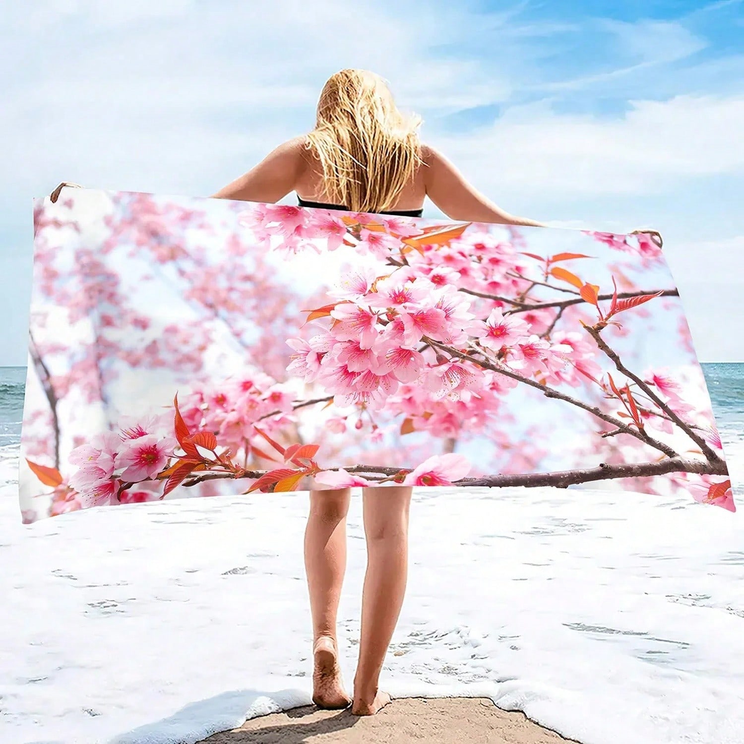 Pink Ry Bloms Sand Free Beach  – Beach Towel Large Bewertung und Preis