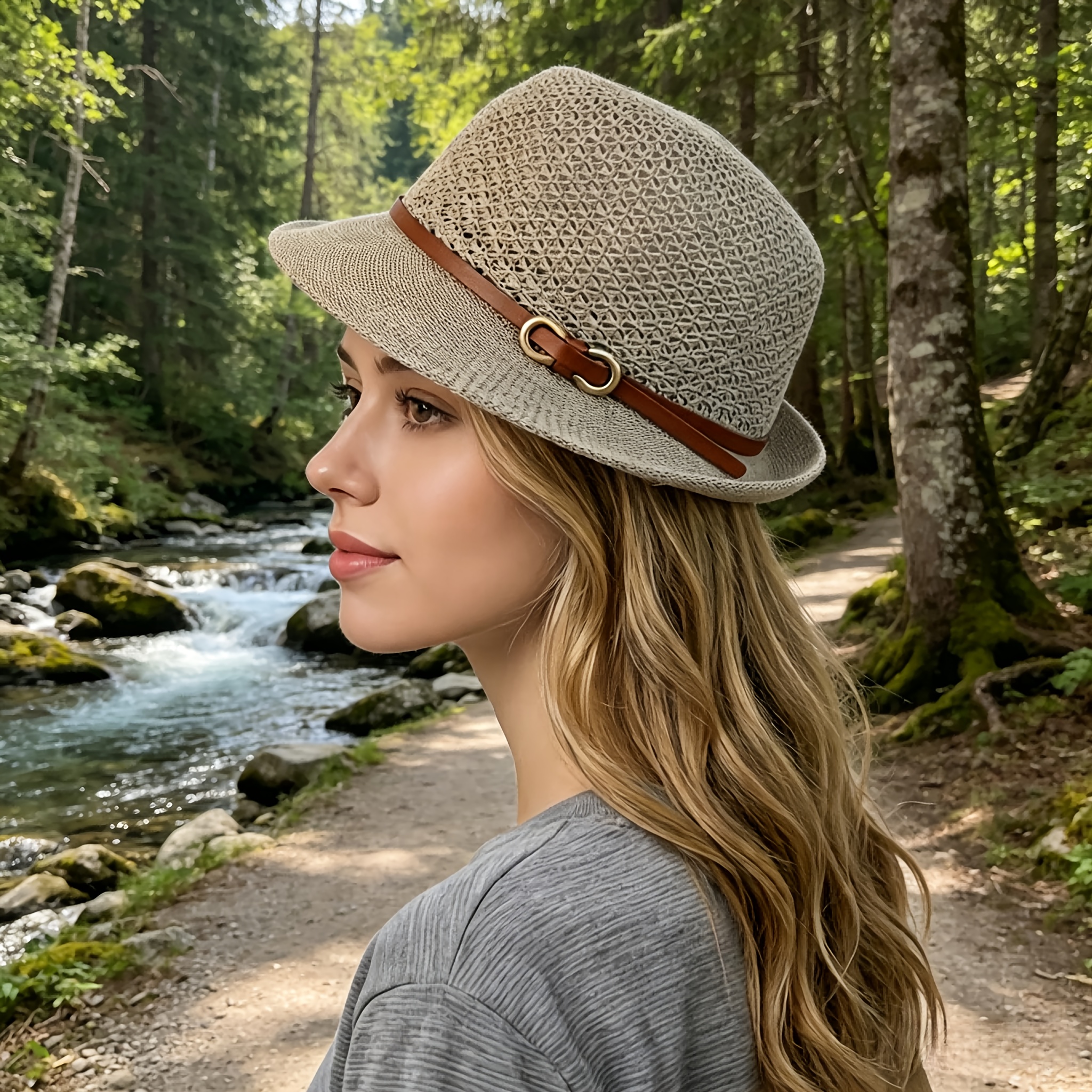 Elegant women's beach straw ha – Bucket Hat Straw Bewertung und Preis