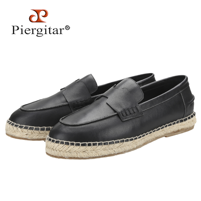 Piegitar Black Genuine Leather – Espadrille Slip On Bewertung und Preis