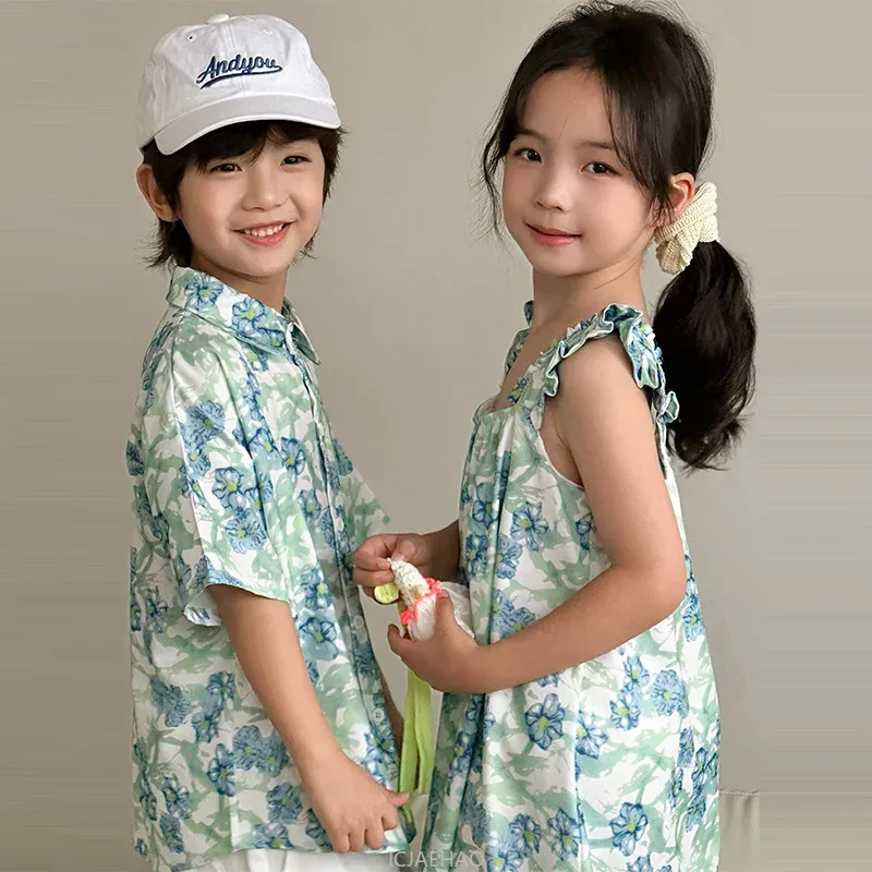 Look Boys Shirts Korean Childr – Resort Shirt Floral Bewertung und Preis