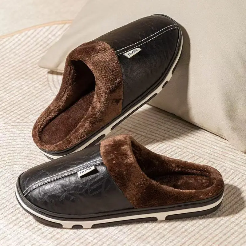 Men's Big Size Winter slippers – Flip Flop Leather Men Bewertung und Preis