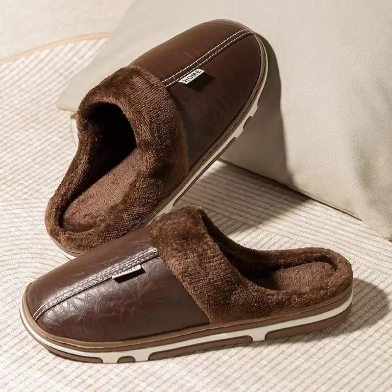 Men's Big Size Winter slippers – Flip Flop Leather Men Bewertung und Preis