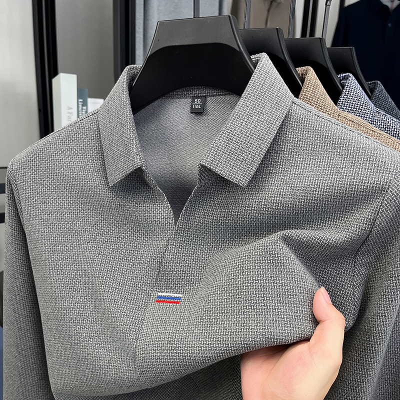 High end brand men's long slee – Polo Shirt Pique Bewertung und Preis
