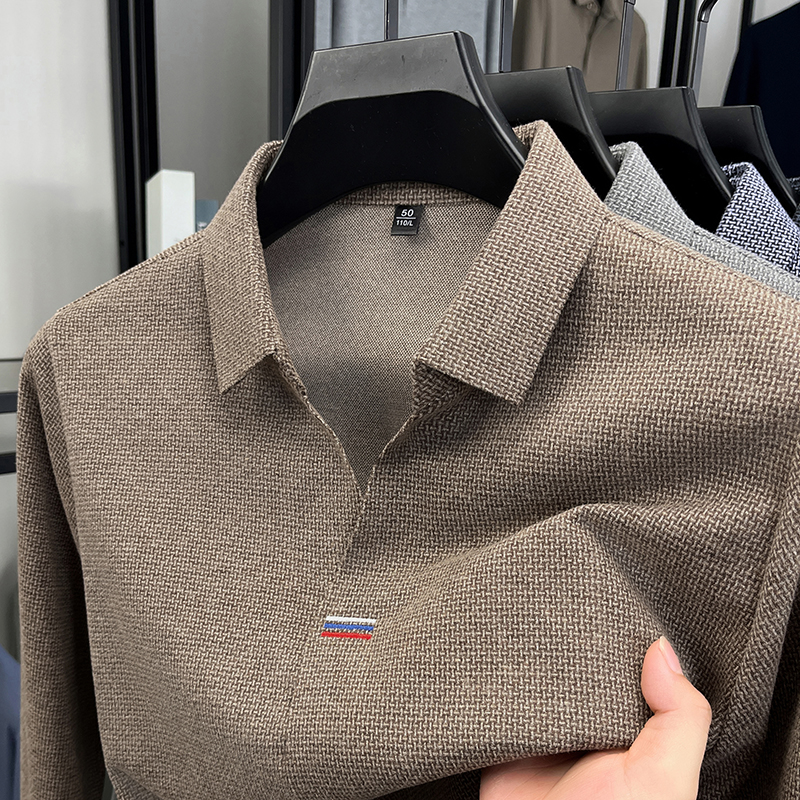 High end brand men's long slee – Polo Shirt Pique Bewertung und Preis