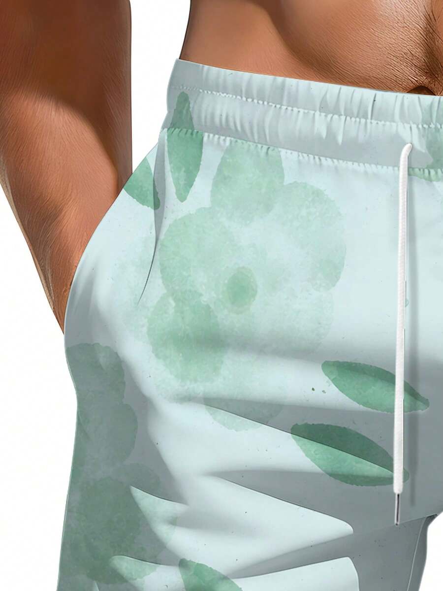 Mens Floral Print Beach Shorts – Swim Trunk Quick Dry Bewertung und Preis