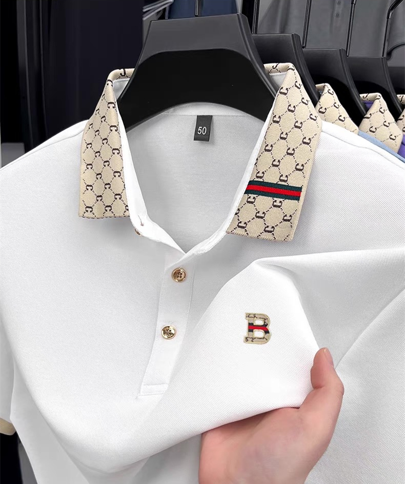 Luxury brand B letter embossed – Polo Shirt Pique Bewertung und Preis
