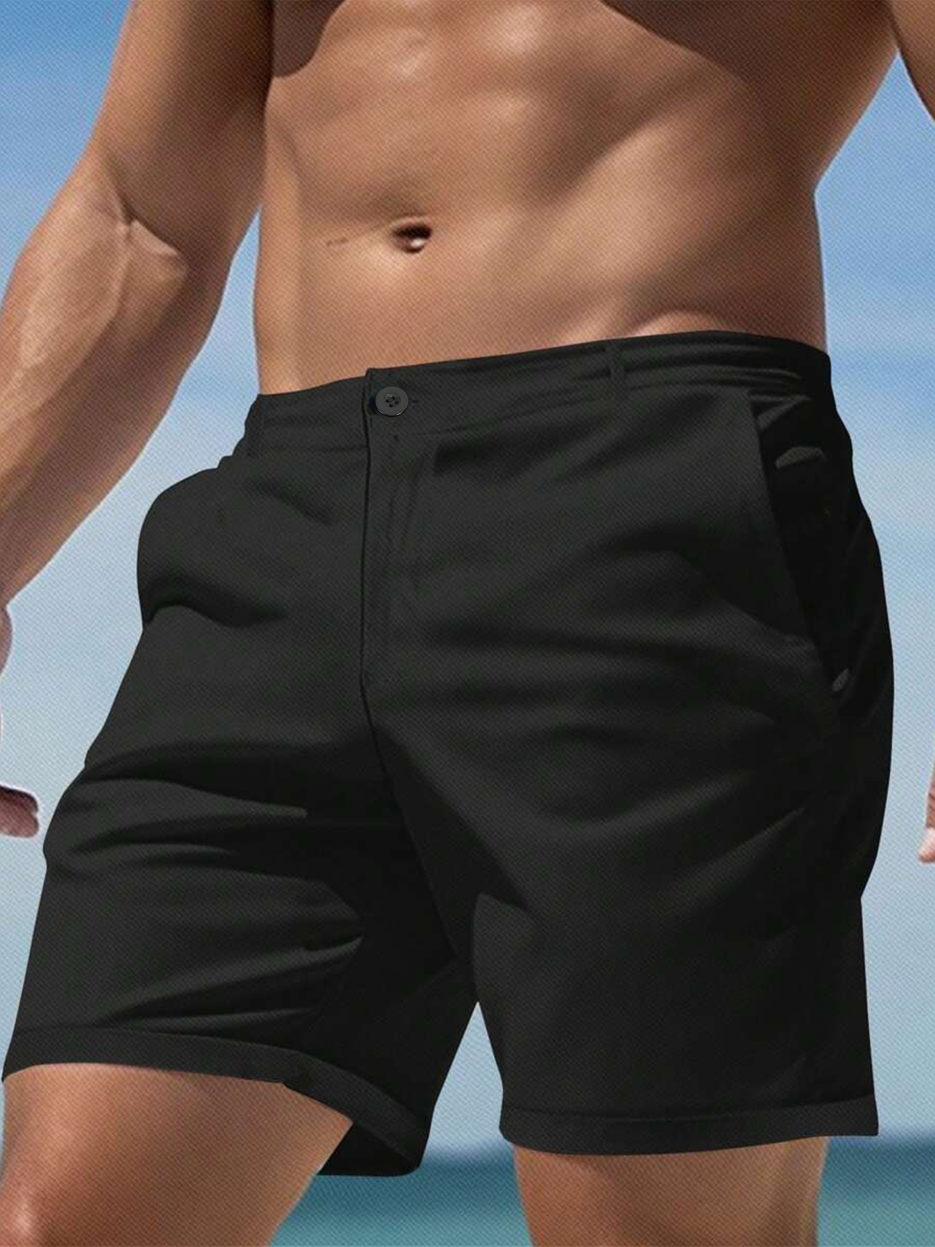 Men's Slim Fit Chino Shorts Su – Shorts Chino Slim Bewertung und Preis