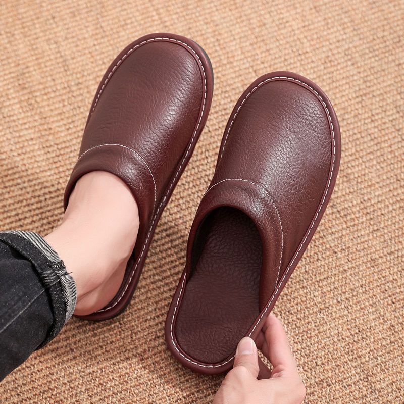 Home Leather Slippers Men and  – Flip Flop Leather Men Bewertung und Preis