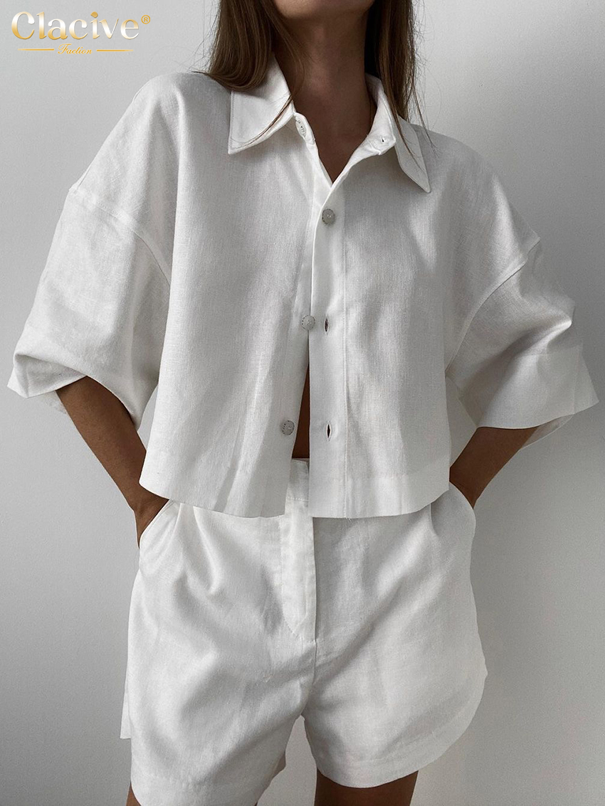 Clacive Summer Slim White Line – Linen Shirt Breathable Bewertung und Preis