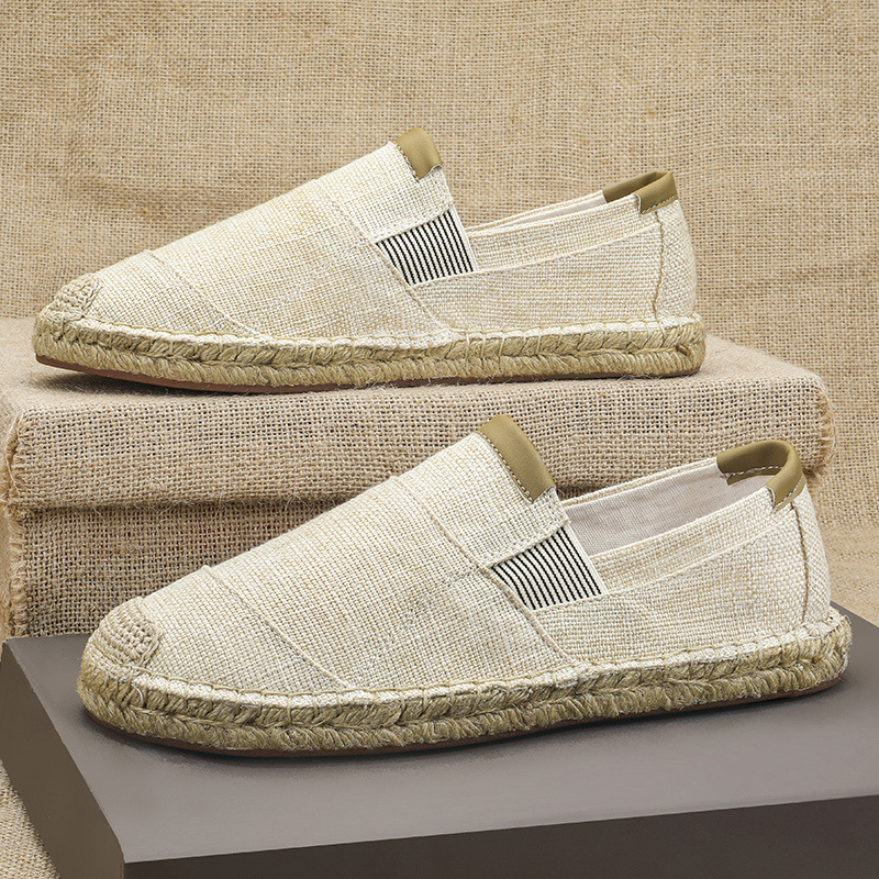 2025New Men Linen Casual Shoes – Espadrille Slip On Bewertung und Preis