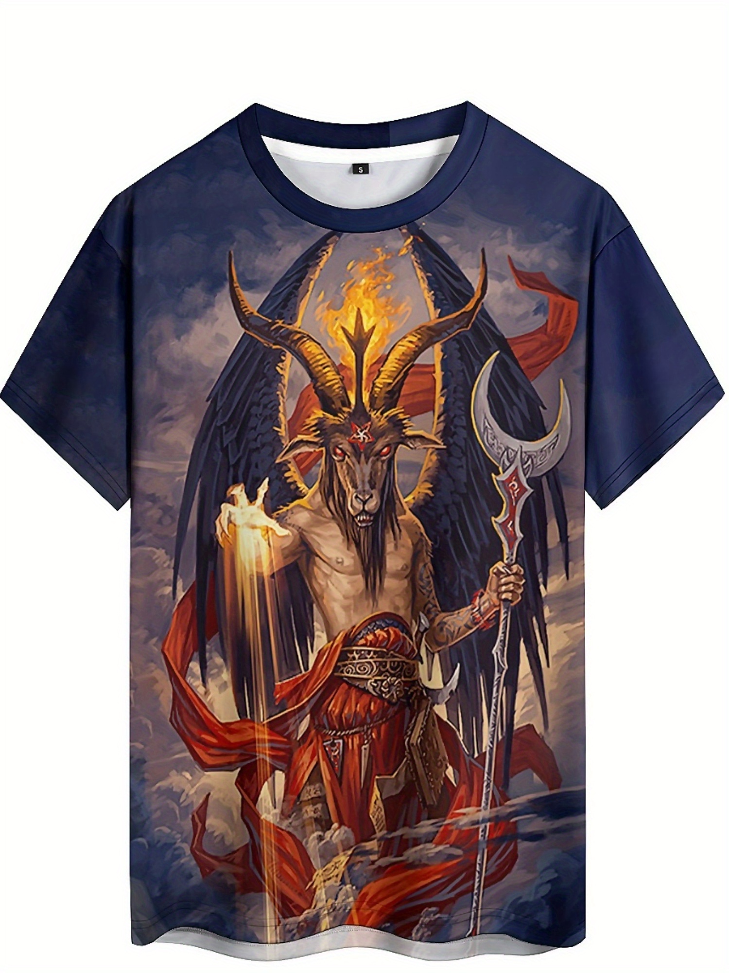 Men's 3D Demon Print T-Shirt | – Tee Graphic Print Bewertung und Preis
